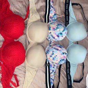 Victoria’s Secret pink bras